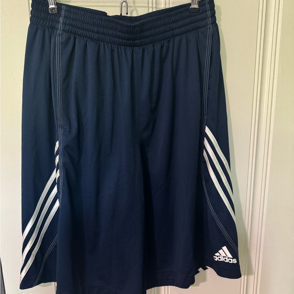 Adidas Dark Blue Sports Shorts - Picture 1 of 3